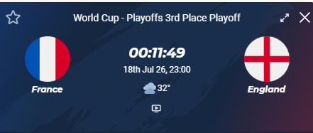 Over 4 @ 2,85 (Over 5 @ 5,75)