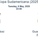 Nacional Potosi - Guarani Asuncion  1&GG @ 2.95 <br /><br />Cleveland Cavaliers - Indiana Pacers OT 2 @ 4.00